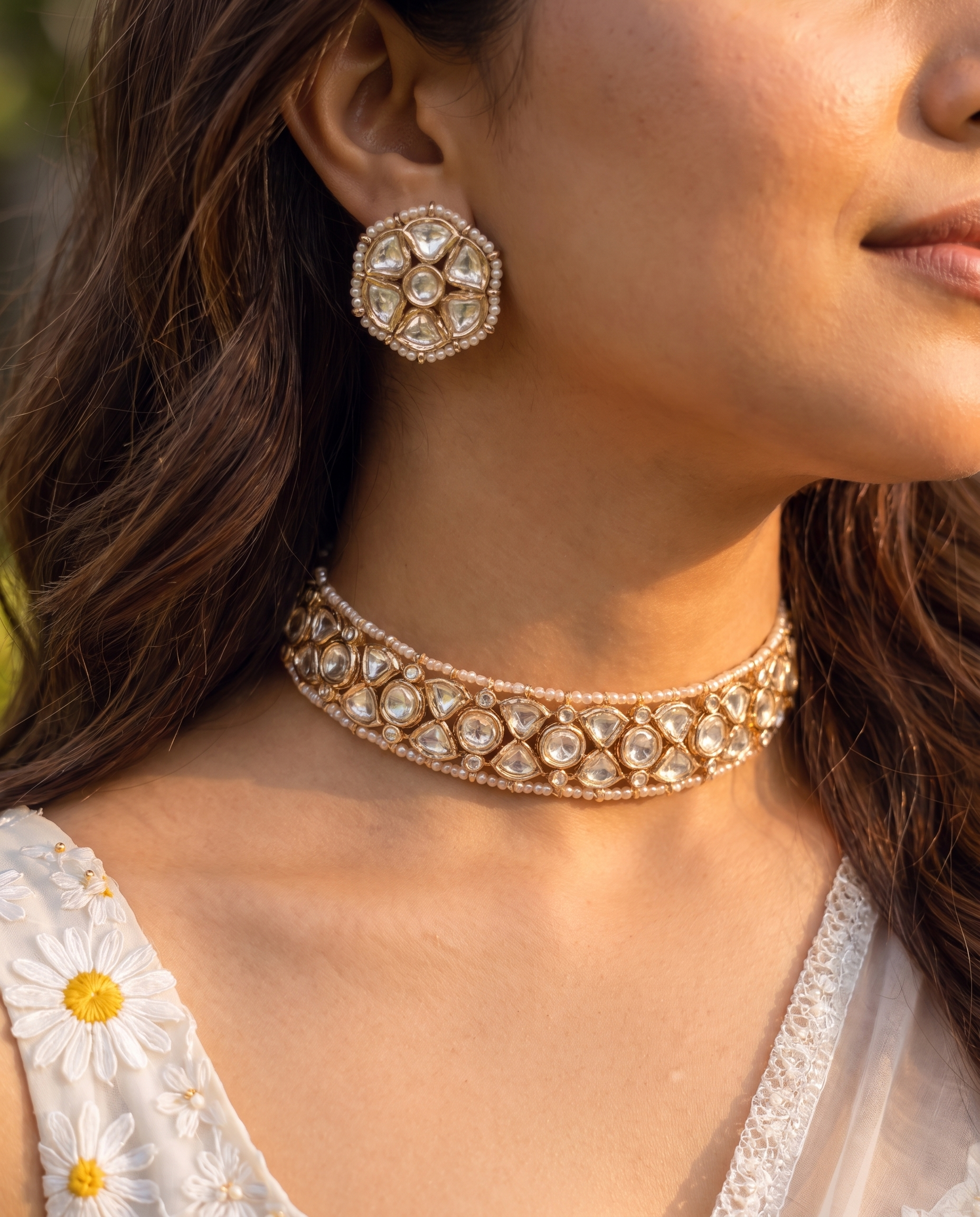 Ivory Pearl Kundan Choker Set – Heirloom Luxe Edit
