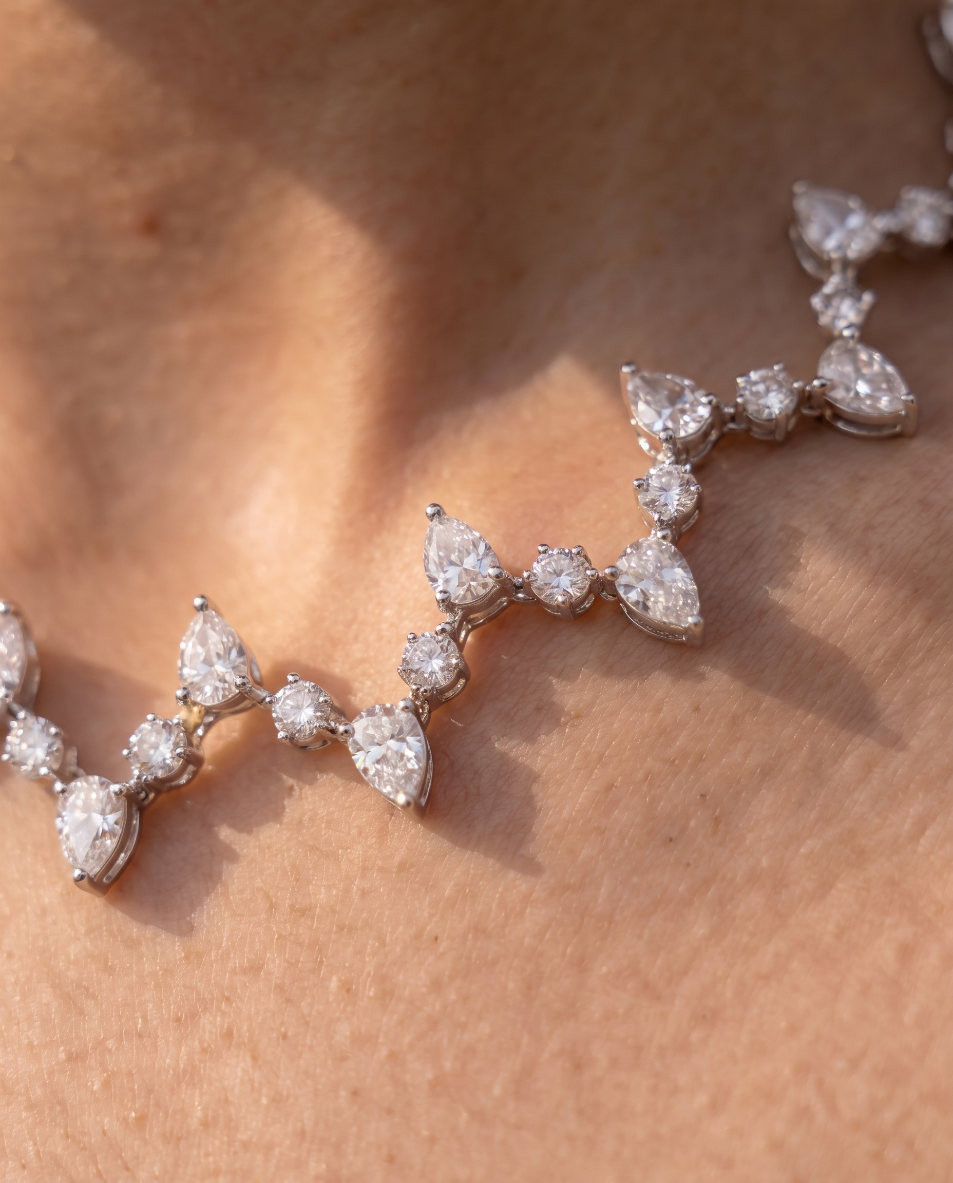 Modern Zig Zag Evening Choker Set