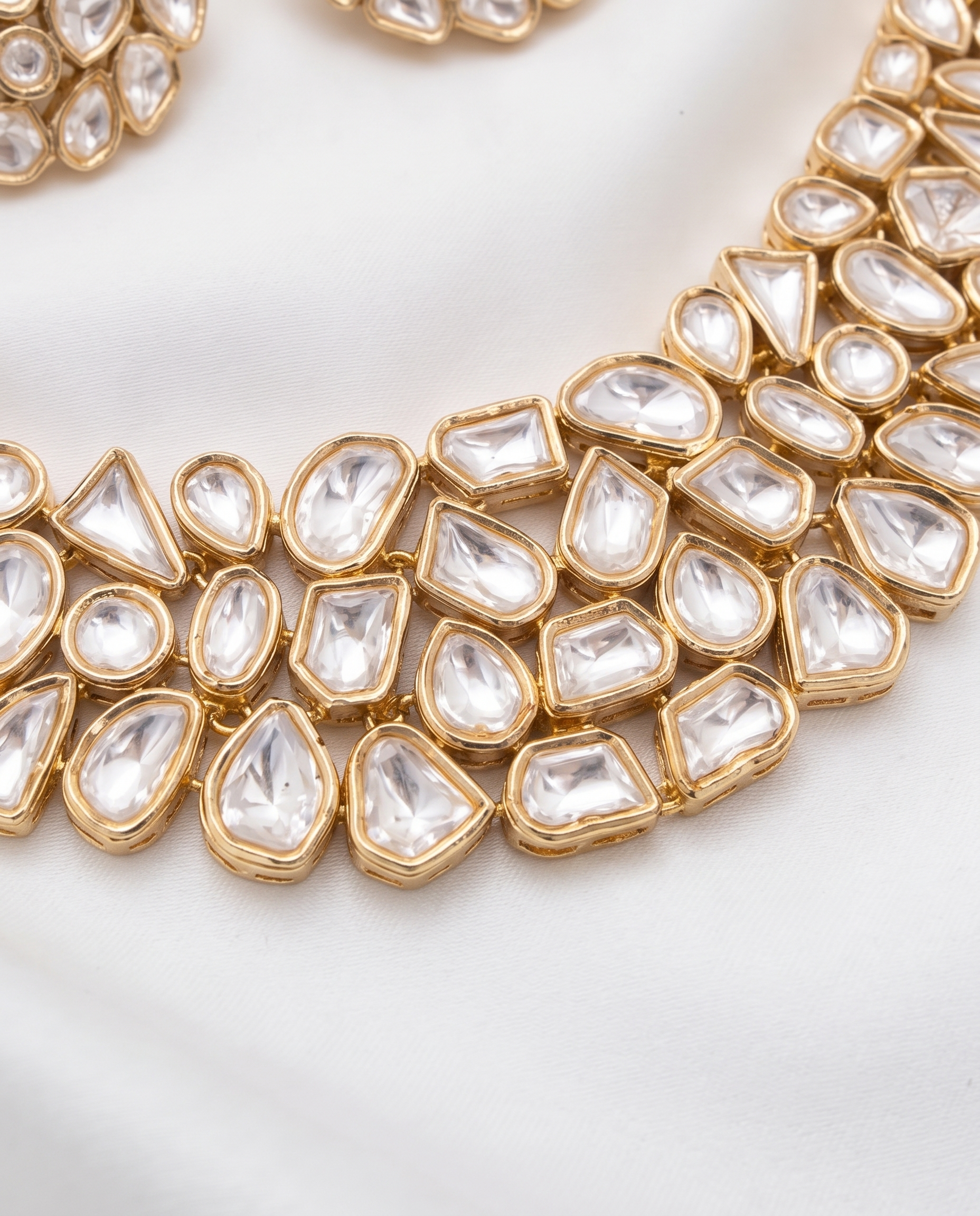 22K Gold Plated Uncut Kundan Choker Set – Royal Bridal Edit