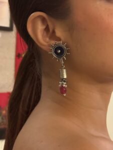 Radiant Geometry Silver 925 Ornate Earrings
