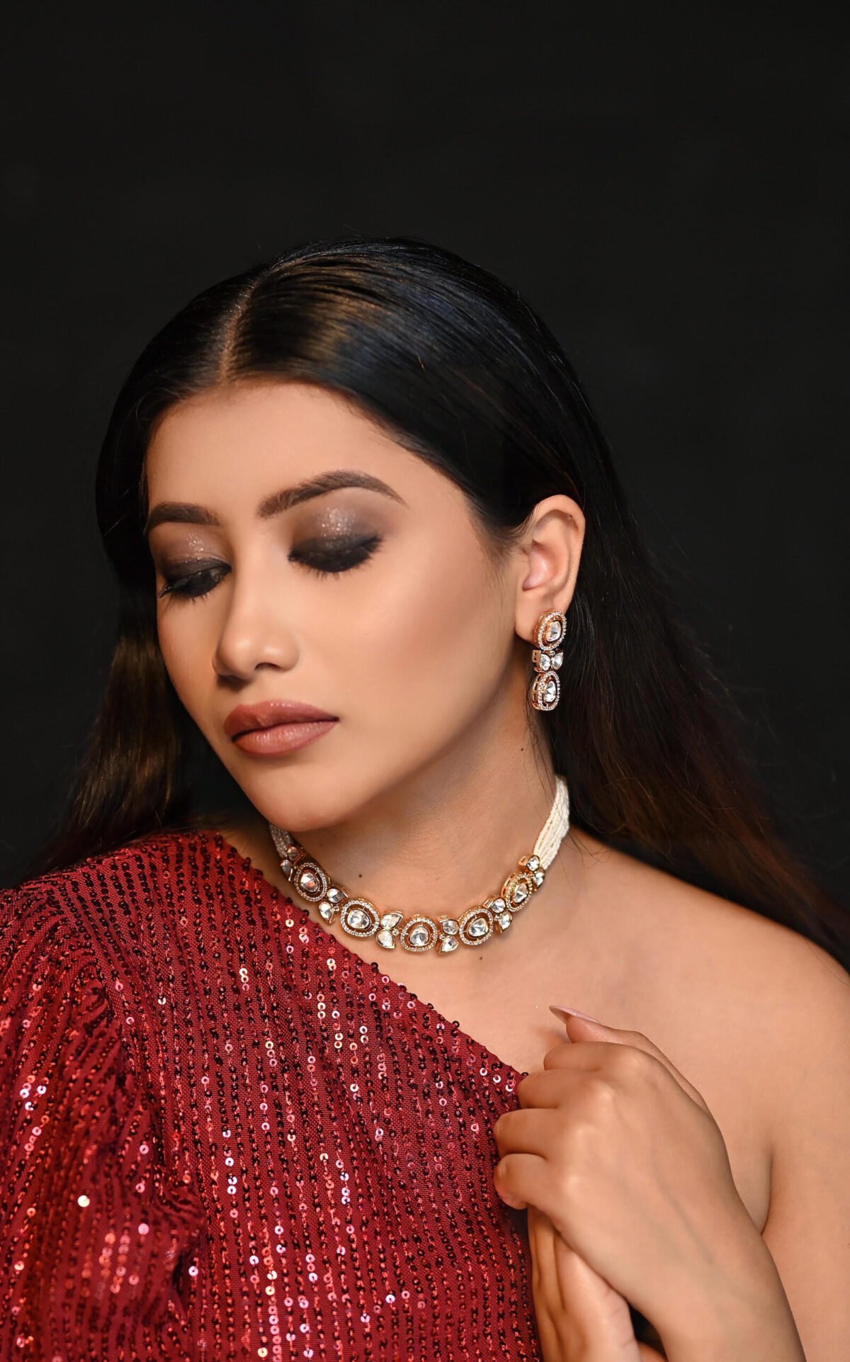 Kundal-Premium-quality-Pearl-Necklace-Jewellery-Set