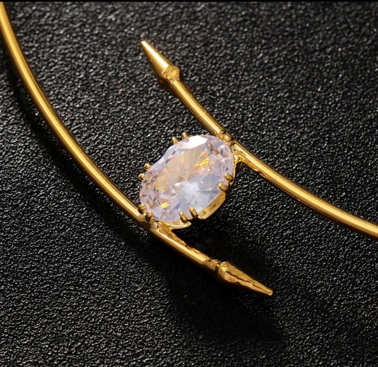 New Zircon Geometric Oval Multifunctional High-End Women's Necklace Jewelry Accessories Elegant Fashion Trend Set